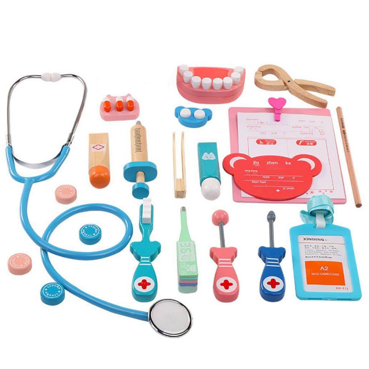 Set doctor de madera estilo montessori