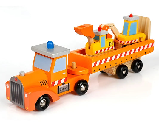 Camión más 2 maquinas construccion de madera