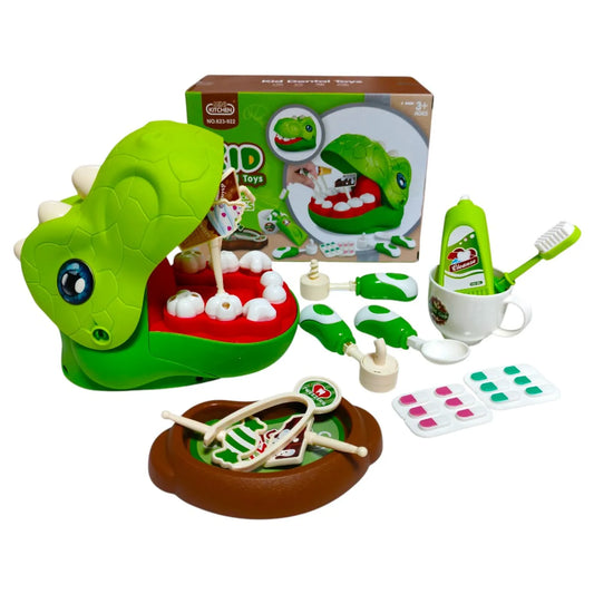 Set dinosaurio dentista
