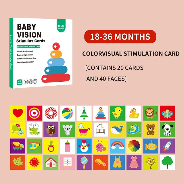 Tarjetas visuales 18 a 36 meses