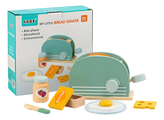 Tostador de madera estilo montessori