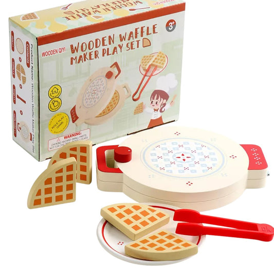 Waflera de madera estilo montessori